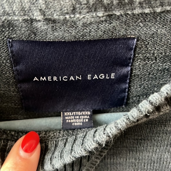 Trendy, crewneck, charcoal, sweater - Picture 4 of 5